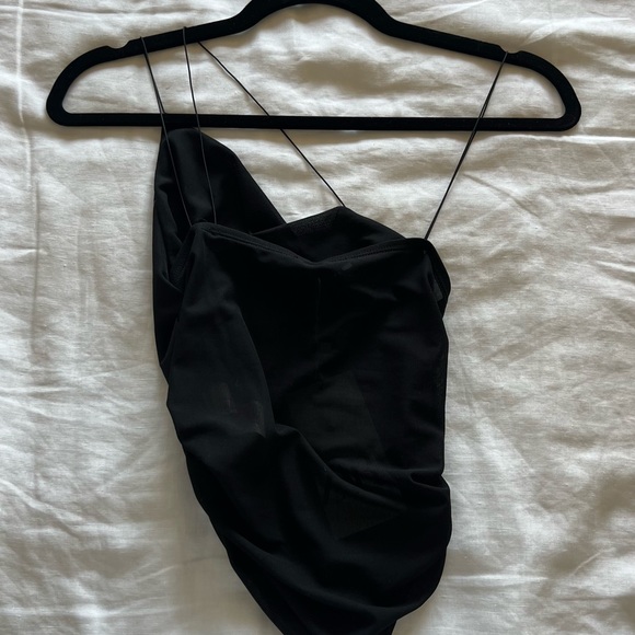 Zara Ruched Tulle Top - Picture 3 of 4